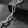 Stainless Steel Geometric Chain Bracelet With Electroplated Finish Retro Punk Style Unisex Fashion Jewelry