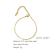 Stainless Steel Geometric Charm Unisex Bracelet 18K Vacuum Plated