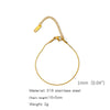 Stainless Steel Geometric Charm Unisex Bracelet 18K Vacuum Plated