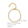 Stainless Steel Geometric Charm Unisex Bracelet 18K Vacuum Plated