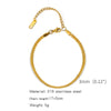 Stainless Steel Geometric Charm Unisex Bracelet 18K Vacuum Plated