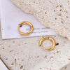 Stainless Steel Geometric Circle Earrings Unisex Fashion Jewelry
