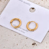 Stainless Steel Geometric Circle Earrings Unisex Fashion Jewelry