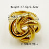 Stainless Steel Geometric Coil Flower Electroplating Ring