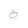 Stainless Steel Geometric Concaveconvex Open Ring With Electroplating Design For Unisex Minimalist Style