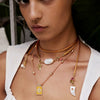 Stainless Steel Geometric Constellation Pearl Pendant Cotton Rope Necklace With Electroplating For Women