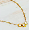 Stainless Steel Geometric Cross Pendant Necklace For Women Electroplated With Artificial Crystal