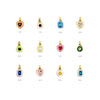 Stainless Steel Geometric Crystal Pendant With Vacuum Plated 18K Gold Color Preservation For Diy