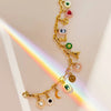 Stainless Steel Geometric Crystal Pendant With Vacuum Plated 18K Gold Color Preservation For Diy