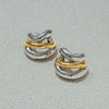 Stainless Steel Geometric Cshaped Electroplated Highend Stud Earrings For Women
