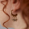 Stainless Steel Geometric Cshaped Multihoop Electroplated Earrings For Women
