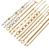 Stainless Steel Geometric Cuban Bracelet For Women With Electroplating Treatment