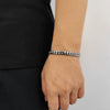 Stainless Steel Geometric Cuban Chain Bracelet With Buckle Electroplated Hip Hop Link Jewelry For Men And Women
