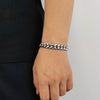 Stainless Steel Geometric Cuban Chain Bracelet With Buckle Electroplated Hip Hop Link Jewelry For Men And Women