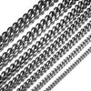 Stainless Steel Geometric Cuban Chain Necklace With Polishing And Electroplating Treatment For Men