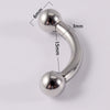 Stainless Steel Geometric Curved Rod Inner Tooth Ear Enlarged Earrings For Body Puncture