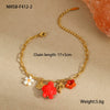 Stainless Steel Geometric Daisy Butterfly Pendant Necklace With Electroplating Fashion Style