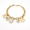 Stainless Steel Geometric Diamond Electroplated Fashion Unisex Bracelet