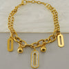 Stainless Steel Geometric Diamond Electroplated Fashion Unisex Bracelet