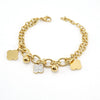 Stainless Steel Geometric Diamond Electroplated Fashion Unisex Bracelet