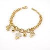 Stainless Steel Geometric Diamond Electroplated Fashion Unisex Bracelet