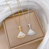 Stainless Steel Geometric Diamond Necklace For Women And Men Cartoon Minimalist Style