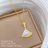 Stainless Steel Geometric Diamond Necklace For Women And Men Cartoon Minimalist Style