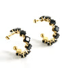 316L Stainless Steel Geometric Diamond Plated 18K Gold Women's Earrings