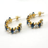 316L Stainless Steel Geometric Diamond Plated 18K Gold Women's Earrings