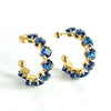 316L Stainless Steel Geometric Diamond Plated 18K Gold Women's Earrings