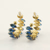 316L Stainless Steel Geometric Diamond Plated 18K Gold Women's Earrings