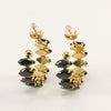 316L Stainless Steel Geometric Diamond Plated 18K Gold Women's Earrings