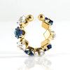 316L Stainless Steel Geometric Diamond Ring For Women Fashion Jewelry