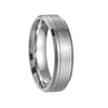 Stainless Steel Geometric Double Bevel Simple Unisex Ring With Electroplating Design