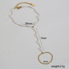 Stainless Steel Geometric Double Layer Overlapping Bracelet Electroplated 18K Gold For Ladies