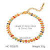 Stainless Steel Geometric Dripping Oil Style Women's Bracelet