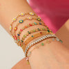 Stainless Steel Geometric Dripping Oil Style Women's Bracelet