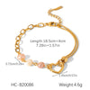 Stainless Steel Geometric Dripping Oil Style Women's Bracelet