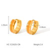 Stainless Steel Geometric Dripping Oil Women's Earrings