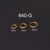 Stainless Steel Geometric Ear Buckle Cartilage Earrings Electroplated Unisex Fashion Jewelry Piercing Earrings