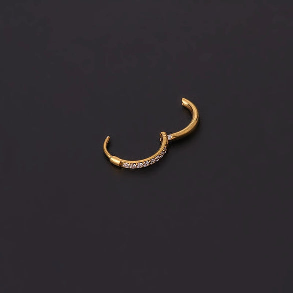 Stainless Steel Geometric Ear Buckle Cartilage Earrings Electroplated Unisex Fashion Jewelry Piercing Earrings
