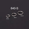Stainless Steel Geometric Ear Buckle Cartilage Earrings Electroplated Unisex Fashion Jewelry Piercing Earrings