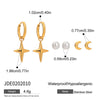 Stainless Steel Geometric Earrings Electroplated For Women Light Luxury Highend Jewelry