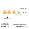 Stainless Steel Geometric Earrings Electroplated For Women Light Luxury Highend Jewelry