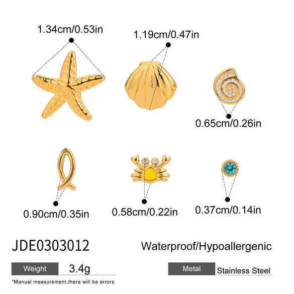 Stainless Steel Geometric Earrings Electroplated For Women Light Luxury Highend Jewelry