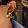 Stainless Steel Geometric Earrings Electroplated For Women