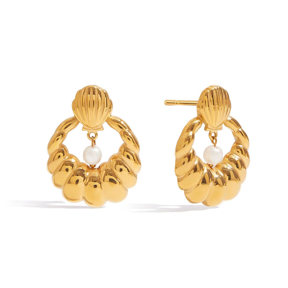 Stainless Steel Geometric Earrings Electroplated For Women