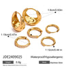 Stainless Steel Geometric Earrings Electroplated Minimalist Design For Women