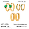 Stainless Steel Geometric Earrings Electroplated Minimalist Design For Women