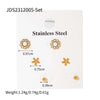 Stainless Steel Geometric Earrings Electroplated Minimalist Design For Women